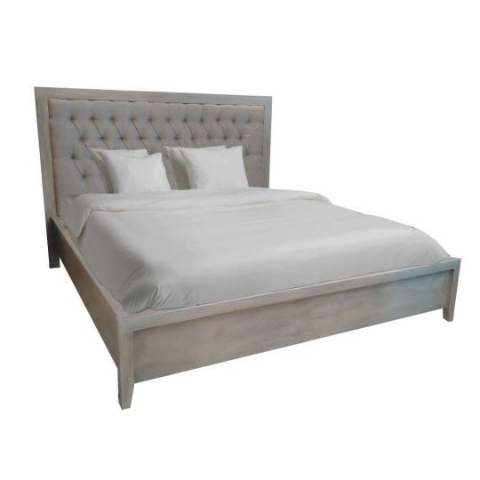presivany caluneny nabytok loft masivne drevo malovany vintage masivne drevo calunenie francuzska postel postel spalna nabytok siva provence provence country siva tkanina jedinecna stolarska vyroba navrh interier.jpg